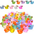 100 Pcs Luminous Mini Resin Ducks Tiny Glow in The Dark Duck Micro Garden Landscape Potted Plants Decoration Aquarium Dollhouse Ornament for Famil...