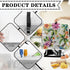Hummingbird Flower Stand Mixer Cover Stylish Kitchen Appliance Dust Covers Waterproof Splash and Stain Resistant Mixer Accessories Suitable for Co...