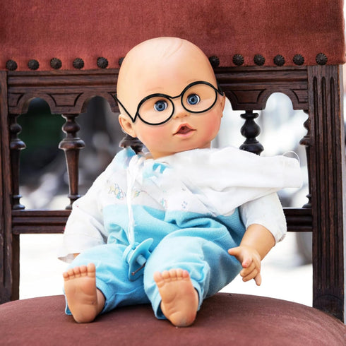 jojofuny 20pcs Doll Glasses, Miniature Dress Eyeglasses, Small Doll Costume Glasses, Miniature Round Eyeglasses, for Dolls Pets Costume Accessorie...