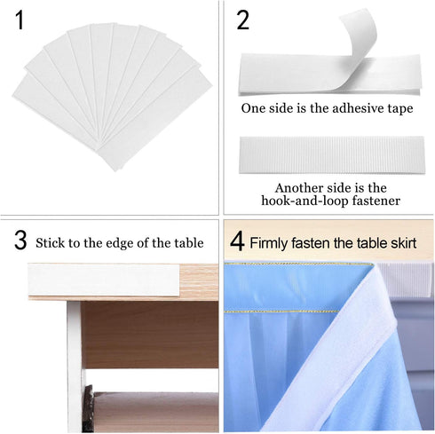 Baby Blue Table Skirt for Baby Shower Boy 6ft Light Blue Tulle Tutu Table Cloth for Elephant Birthday Party Ocean Baby Shark Gender Reveal Wedding...