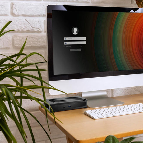 Docking Station Mounting Stand Compatible with Dell WD19 Series Dock, Wall Mount and Under Desk Mount Acrylic Holder for Dell WD19, WD19S, WD19DC,...