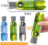 3 in 1 Multipurpose Bottle Gap Cleaner Brush,6 Pack Cup Cover Cleaning Brush,Cup Crevice Cleaning Tools,Water Bottle Cleaner Brush,Home Kitchen Cl...