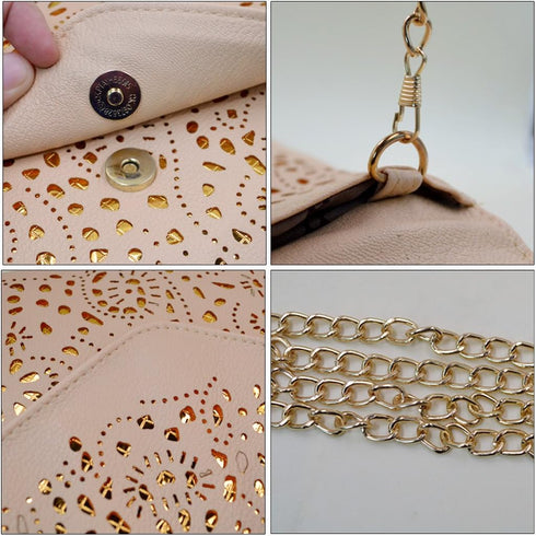 Mily Glitter Sequins Envelop Clutch Tote Shoulder Bag Handbag...