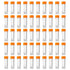 Eowpower 50pcs 5ml Flat Bottom Plastic Graduated Vial Storage Container Test Tubes with Screw Caps...