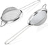 Fine Mesh Strainers Set of 2, Colanders & Sifters with Sturdy Handle for Kitchen, Premium Stainless Steel, Small Mesh Strainer for Flour Sifter, J...