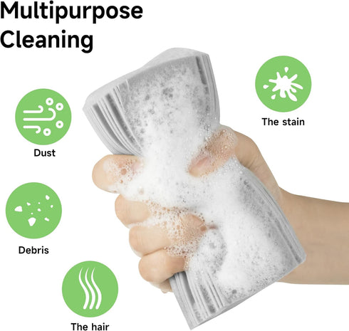 4Pcs PVA Kitchen Multi Purpose Scrub Sponges?Scrubbing Sponge with Handle Decontamination Cleaning Sponge Soft Water Absorb Dishwashing Sponge for...