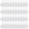 Duufin 120 Pieces Square Sublimation Keychain Blanks Double Side Heat Transfer Blanks MDF Key Rings Blank Board Key Chain Blanks for Sublimation D...