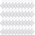 Duufin 120 Pieces Square Sublimation Keychain Blanks Double Side Heat Transfer Blanks MDF Key Rings Blank Board Key Chain Blanks for Sublimation D...