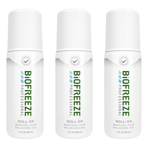 Biofreeze Professional Pain Relief Roll On, Travel Size Arthritis Pain Reliever, FSA/HSA Eligible, Fast Acting & Long Lasting Formula, Cooling Bio...
