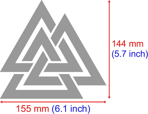 Aleks Melnyk #107 Metal Stencil, Celtic Knot, Valknut, Odin Triangle, Wicca, Irish Stencil, 1 PCS, Template for Painting, Wood Burning, Wood Carvi...