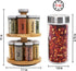 Orii 16 Jar Spice Rack with Spices Included - Rotating Countertop 2 Tier Tower Organizer for Kitchen Spices and Seasonings, (Bamboo Wood)...