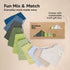 10-Pack Organic Baby Bandana Bibs - Organic Cotton Bandana Bibs for Boys, Girls - Super Absorbent Bandana Drool Bibs - Teething Bibs - Baby Bibs f...