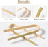 20 Pieces 10 cm Disposable Bamboo Tongs Kitchen Utensils Bread Tongs Natural Bread Tongs for Fruits Tea Toasted Bread Kitchen...