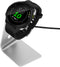 kwmobile Charging Station Compatible with Garmin Forerunner 55/255 / 255 Music/vivoactive 5 - Charger Dock Metal Stand with Cable - Black/Silver...
