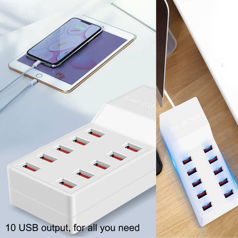 USB Charger Station,10-Port 50W/10A Multiple USB Charging Station,Multi Ports USB Charger Charging for Smartphones?Tablets?and Other USB Devices.....
