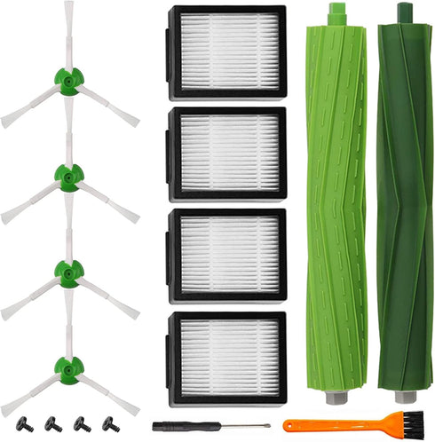 Replacement Parts accessories Compatible for iRobot Roomba i3 i3+ i4 i6 i6+ i7 i7+ i8 i8+/Plus E5 E6 E7 I,E &J Series Vacuum Cleaner,1 Set Rubber ...