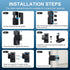 Anti-Theft Video Doorbell Mount ?Adjustable No-Drill Mounting Bracket for Video Doorbell 1/2/3/3 Plus/4/2023 Release?Not Block Doorbell Motion Sen...