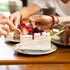 100 Pcs Mini Disposable Plastic Cake Fork, Fork and Spoon Two In One Tablewar, Individually Wrapped Forks for Cakes, Desserts, Ice Cream, Bread...