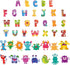 Tenare 133 Pcs Monster Bulletin Board Letters Back to School Rainbow Alphabet Cutouts Set 110 Uppercase Poster Board Letters 23 Symbols ABC Letter...
