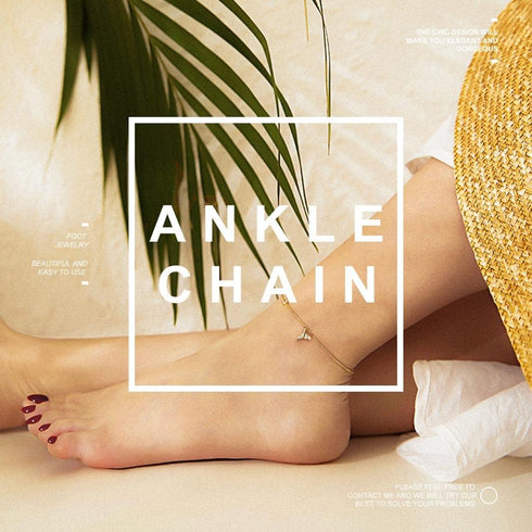 Layered Anklets Gold Link Foot Jewelry for Women...