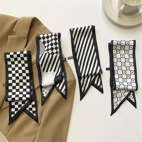 4 Pack Purse Scarf for Bags Silk Head Scarf for Hair Handbag Women Scarfs Band Hair Neck Scarves Fashion Gifts,10...