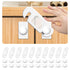 Child Safety Locks (10-Pack) Baby Safety Cabinet Locks - for Cabinets and Drawers, Toilet, Fridge & More. 3M Adhesive Pads. Easy Installation...