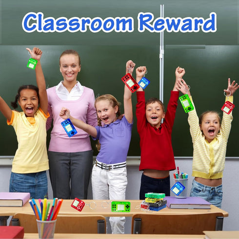 15Pcs Video Game Party Favors for Kids, Arcade Video Game Keychain Video Game Party Supplies Party Favors Classroom Prizes Birthday Gifts Fidget T...