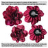 Women's Brooches 4pcs Rose Flower Hair Clip Flamenco Dancer Pin up Mexican Hair Flowers Clips Hairpin Brooch Tea Party Hats Headpieces (burgundy)...