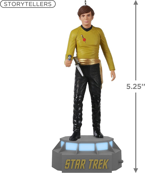 Hallmark Keepsake Plastic Christmas Ornament 2022, Star Trek Mirror, Mirror Collection Ensign Pavel Chekov, Light and Sound...