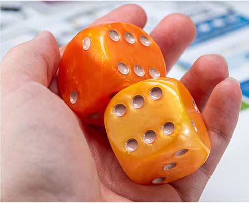 Gate Keeper Games Rolling Realms Premium Dice Set - Pair of 35mm Epic Dice, Gate Keeper Games, Jumbo Resin d6s for Use with Stonemaier Games' Roll...
