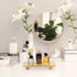 ELLDOO Farmhouse Wood Riser, Wooden Pedestal Stand for Kitchen Counter Bathroom Home Decor, Decorative Riser Display Tray Countertop Organizer for...