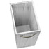 Wood Wastebasket Trash Can Rustic Farmhouse Square Garbage Container Bin with Decorative Metal Handle for Bedroom, Living Room, Bathroom & Office...