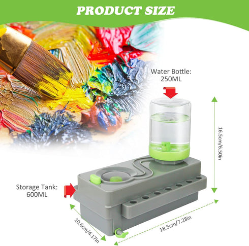 Paint Brush Cleaner Upgrade Painting Supplies, Painting Station with Drain, Strengthen Water Recycling Brush Rinser, Paint Brush Cleaner Tool for ...