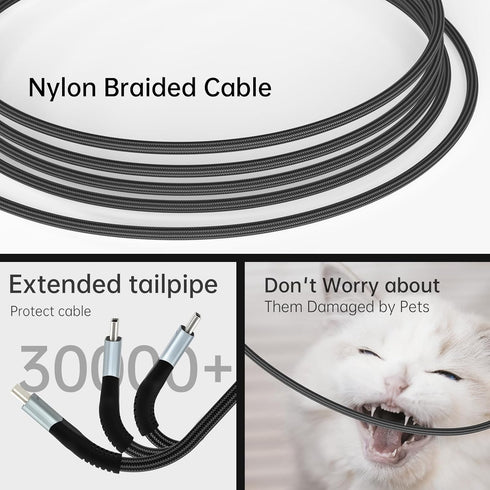 240W USB 4 Cable 6.6ft, Supports 8K@60Hz HD Display & 40Gbps Data Transfer, USB C to USB C Fast Charging for iPhone 15/Pro/Plus/Pro Max, Samsung G...