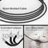 240W USB 4 Cable 6.6ft, Supports 8K@60Hz HD Display & 40Gbps Data Transfer, USB C to USB C Fast Charging for iPhone 15/Pro/Plus/Pro Max, Samsung G...