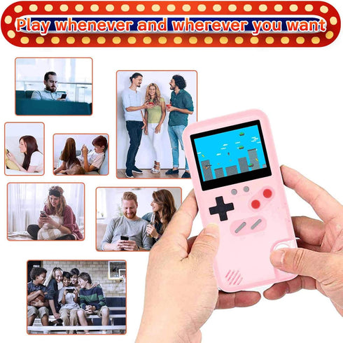 LucBuy Game Console Case Compatible for iPhone Xs MAX, Retro Protective Cover Self-Powered Case with 36 Small Games, Full Color Display, Shockproo...