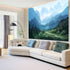 Apdidl Forest Tapestry for Bedroom Aesthetic Nature Foggy Mountain Tree Wall Tapestry Landscape Backdrop Green Woodland Scenery Wall Hanging for L...