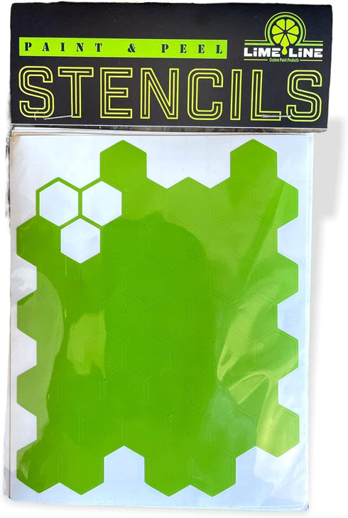 LiME LiNE Honeycomb Airbrush Stencil for Custom Paint...