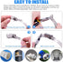 Glarks 7Pcs 10 Feet Long Worm Gear Hose Clamp with Fasteners, 304 Stainless Steel Large Adjustable Pipe Clamps with 6Pcs Fasteners for Ductwork, P...