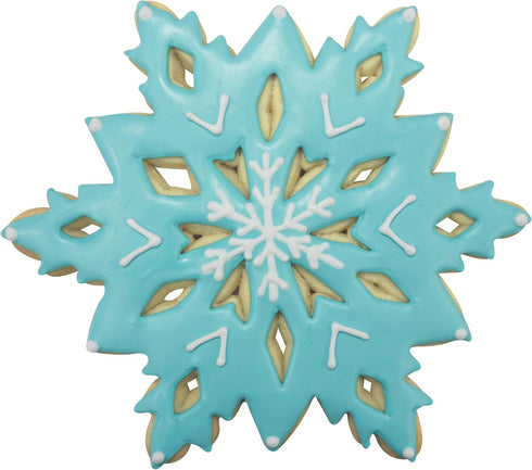 R&M International Snowflake 7.5" Giant Cookie Cutter with Interior Cut-Outs...