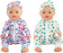 SOTOGO 5 Sets Doll Clothes Outfits Jumpsuits with 5 Headbands for 14 to 17 Inch New Born Baby Doll, 15 Inch Baby Doll and American 18 Inch Doll Cl...