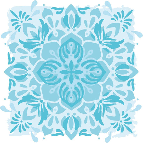 Sizzix Layered Reusable Crafts 4PK Mosaic Flowers by Jessica Scott | 664919 | Chapter 4 2022 STENCILS, One Size, Mulitcolour...
