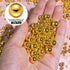 Gold Beads, 200 pcs 12 MM Gold Pearl Beads for Jewelry Making, Gold Filled Beads for Jewelry Making, Bracelets, Necklaces, Hairs, Crafts, Decorati...