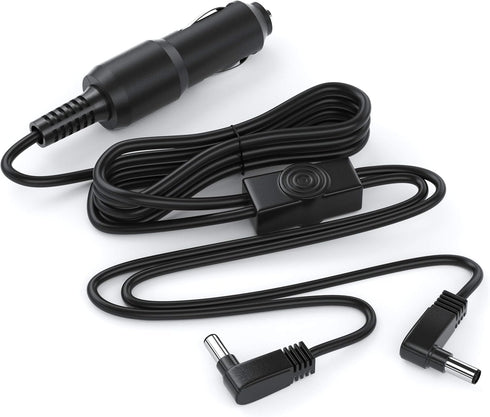 Pwr+ Extra Long 11 Ft Car Charger for Sylvania FANGOR NaviSkauto WONNIE Headrest Dual Screen Portable DVD Player Dc Auto Adapter Power Supply Cord...