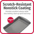 GoodCook 11" x 7" Nonstick Steel Cake Baking Pan, Multipurpose Nonstick Baking Pan for Brownies, Biscuits, and Cake, Gray...