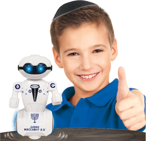 Rite Lite Maccabot 2.0 Chanukah Robot - Great Hanukkah Gift for Kids! - Hanukkah Robot Toy Plays 3 Chanukah Songs...