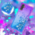 for Samsung Galaxy A13 5G Case with Tempered Glass Screen Protector, Glitter Bling Flowing Liquid Women Girls Soft TPU Shockproof Protective Phone...