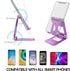 Adjustable Cell Phone Stand Desktop Phone Holder,Aluminum Portable Phone Stand for iPhone 14 13 12 11 8 7 6 Pro X XR XS Max Mini Huawei (Purple).....