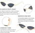 Dollger Cat Eye Cute Sunglasses for Women Men Triangle Vintage Trendy Cool Sun Glasses...