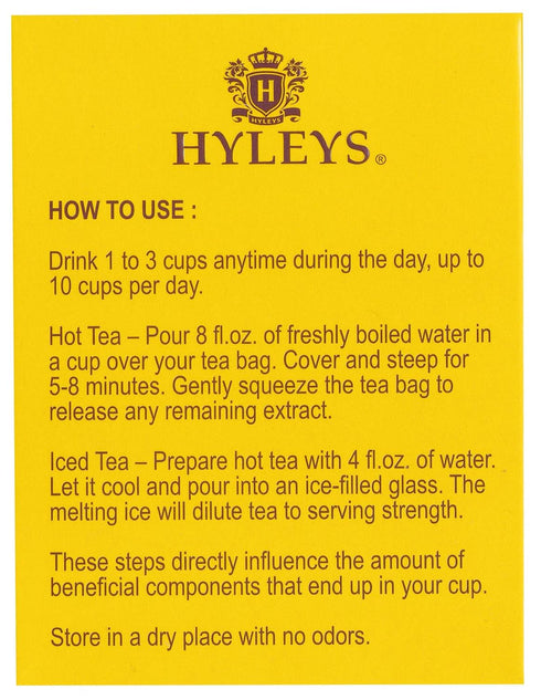 Hyleys Turmeric Tea - Assorted Flavors - 42 Tea Bags - Wellness Herbal Supplement...
